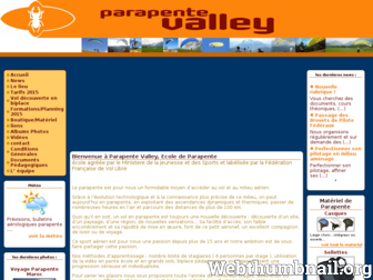 parapente-valley.com website preview