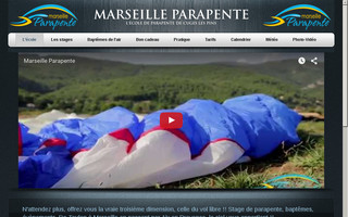 marseille-parapente.fr website preview