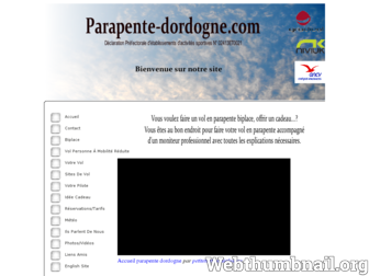 parapente-dordogne.com website preview
