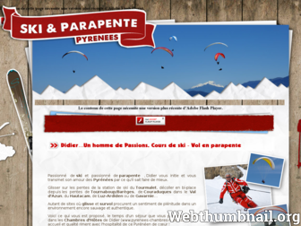 ski-parapente-pyrenees.com website preview