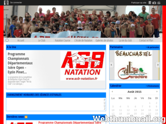 asb-natation.fr website preview