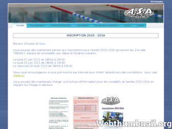 asa-natation.fr website preview