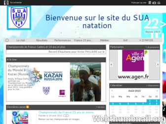 sua-natation.fr website preview