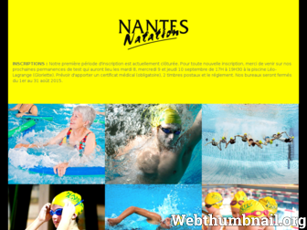 nantes-natation.fr website preview