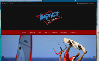 impact-surfshop.com website preview