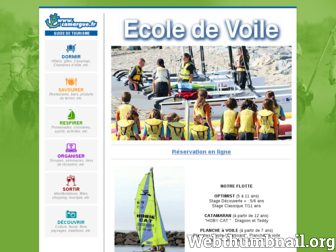 ecoledevoile.camargue.fr website preview