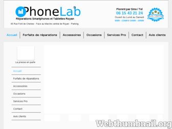 phonelab.fr website preview