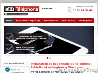 allo-telephone-vincennes.fr website preview