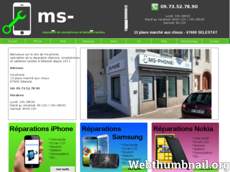 ms-phonie.com website preview