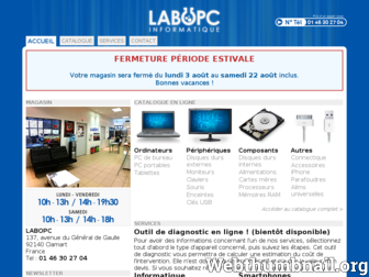 labopc.fr website preview