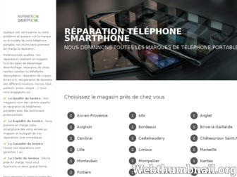 reparation-telephone-smartphone.com website preview