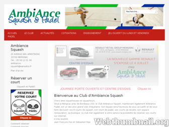 ambiance-squash.com website preview