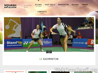 squash-arcachon.fr website preview
