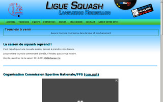 liguelrsquash.fr website preview