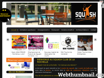 squashlarochelle.fr website preview