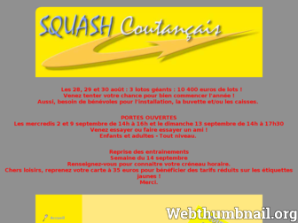 squashcoutancais.com website preview