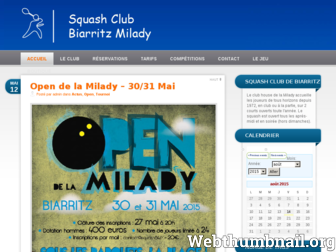 squash64.fr website preview