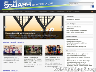 squashpdl.fr website preview