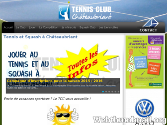 tennis-club-chateaubriant.fr website preview