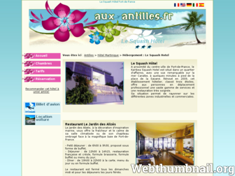 hotel-squash-fort-de-france.aux-antilles.fr website preview