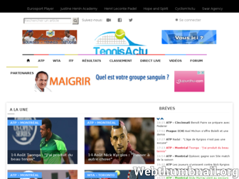 tennisactu.net website preview