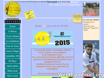 tennis-gujanmestras.fr website preview