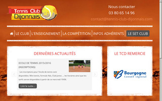 tennis-club-dijonnais.com website preview