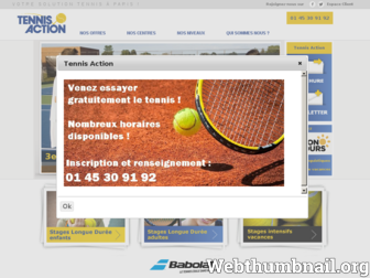 tennisaction.fr website preview