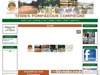 tennispompadour.fr website preview