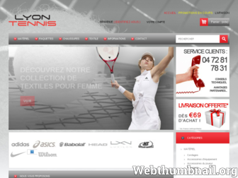 shop.lyontennis.fr website preview