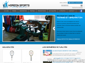 horizonsports.fr website preview