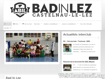 abil-badminton.fr website preview
