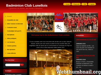 badminton-club-lunellois.webnode.fr website preview