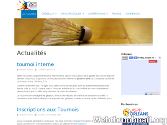 asptt-orleans-badminton.fr website preview