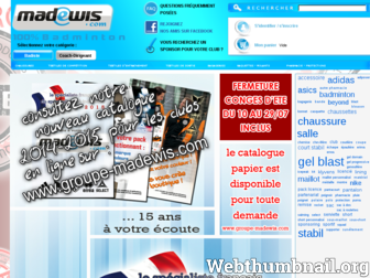 madewis-badminton.com website preview
