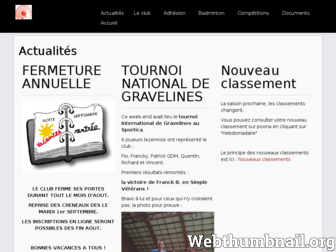 badminton-lezennes.com website preview