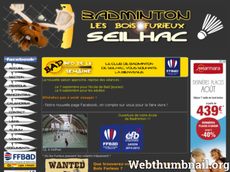 badminton-seilhac.wifeo.com website preview