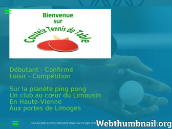 tennis2tablecouzeix.fr website preview