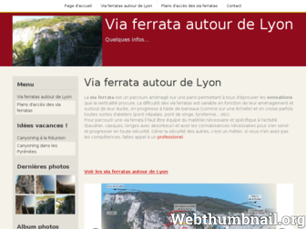 via-ferrata-lyon.fr website preview