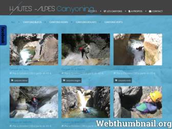hautes-alpes-canyoning.fr website preview