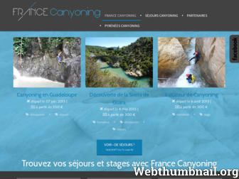 france-canyoning.fr website preview