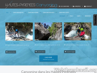 hautes-pyrenees-canyoning.fr website preview