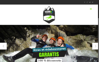terreo-canyoning.com website preview
