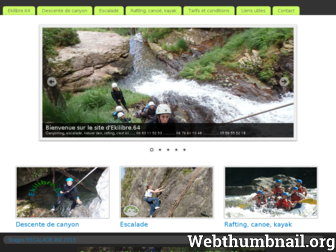 canyoning-paysbasque.fr website preview