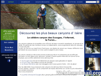 isere-canyoning.com website preview