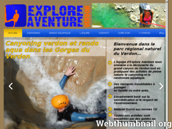 gorgesduverdon-canyoning.com website preview