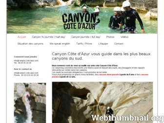 canyon-cote-azur.com website preview