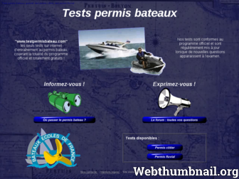 testpermisbateau.com website preview