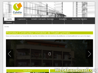cybele-construction.fr website preview