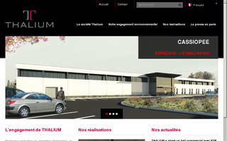 thalium.fr website preview
